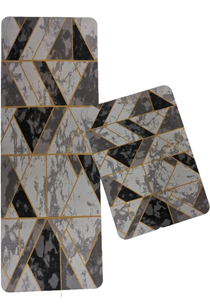 Medium Size Anti Slip Water Absorbent Runner With Mat (FREE DELIVERY😍)