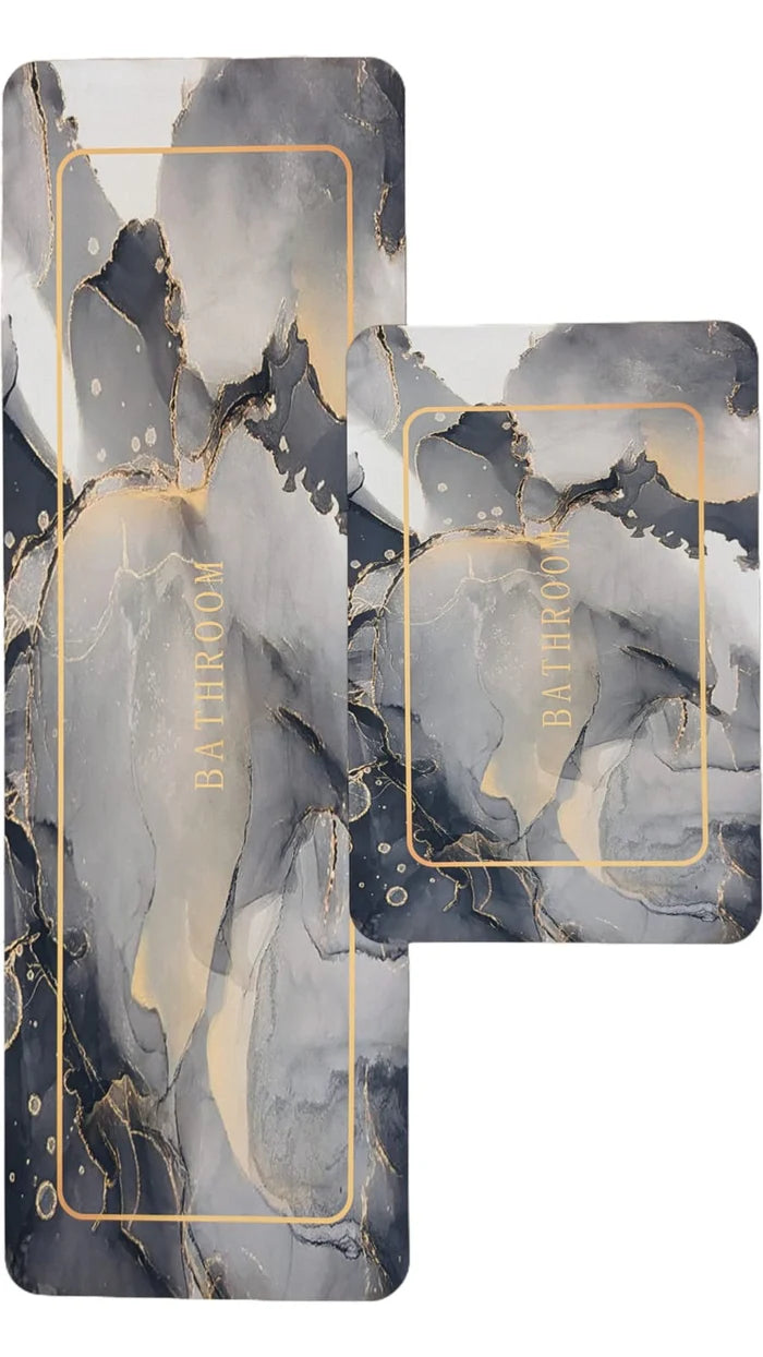 Medium Size Anti Slip Water Absorbent Runner With Mat (FREE DELIVERY😍)