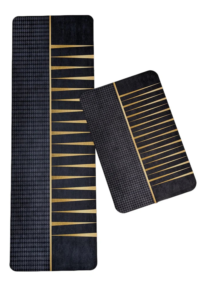 Medium Size Anti Slip Water Absorbent Runner With Mat (FREE DELIVERY😍)