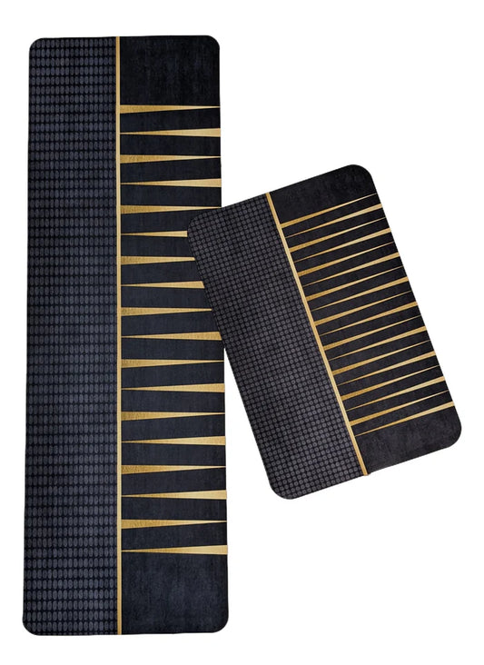 Medium Size Anti Slip Water Absorbent Runner With Mat (FREE DELIVERY😍)