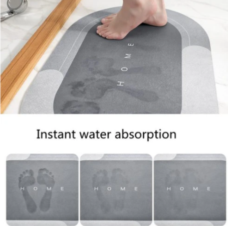 2 Pcs Medium Size Water Absorbent Anti-Slip Mat