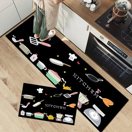 Medium Size Anti Slip Water Absorbent Runner With Mat (FREE DELIVERY😍)