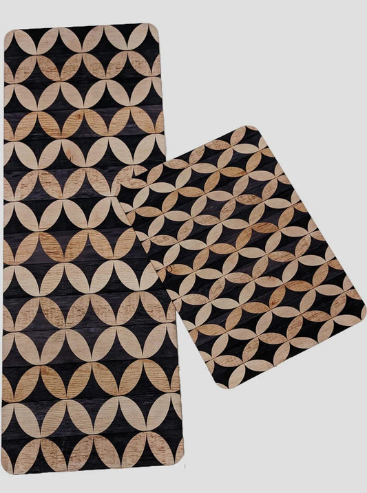 Medium Size Anti Slip Water Absorbent Runner With Mat (FREE DELIVERY😍)