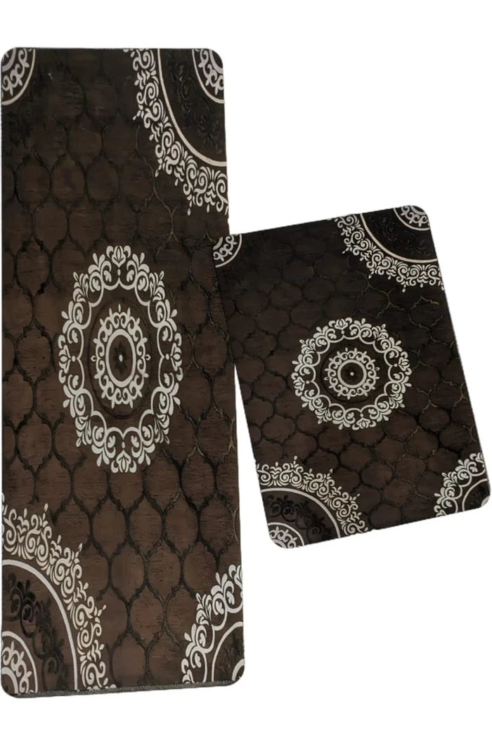 Medium Size Anti Slip Water Absorbent Runner With Mat (FREE DELIVERY😍)