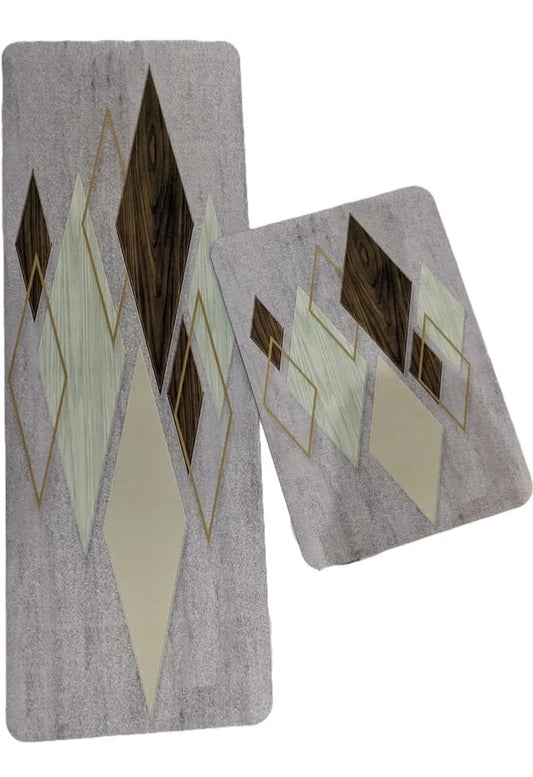 Medium Size Anti Slip Water Absorbent Runner With Mat (FREE DELIVERY😍)