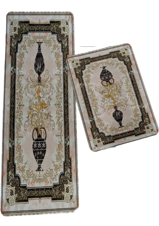 Medium Size Anti Slip Water Absorbent Runner With Mat (FREE DELIVERY😍)