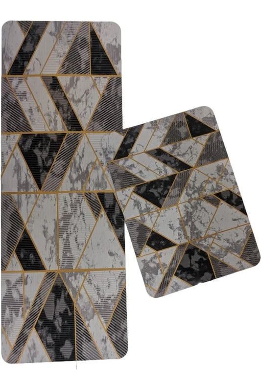 Medium Size Anti Slip Water Absorbent Runner With Mat (FREE DELIVERY😍)