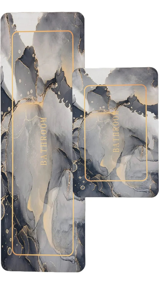 Medium Size Anti Slip Water Absorbent Runner With Mat (FREE DELIVERY😍)