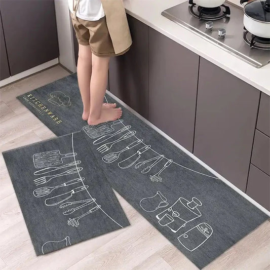 Medium Size Anti Slip Water Absorbent Runner With Mat (FREE DELIVERY😍)