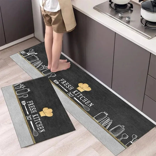 Medium Size Anti Slip Water Absorbent Runner With Mat (FREE DELIVERY😍)